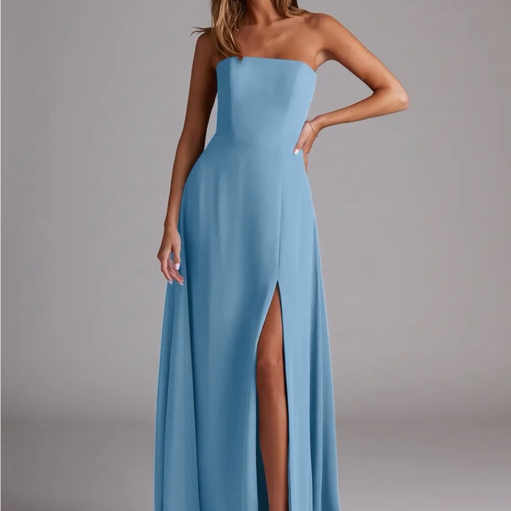 Azazie Wren Strapless Maxi Dress
